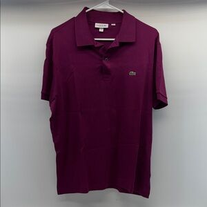 Lacoste Men's Polo Shirt in Deep Purple